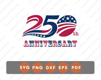 SVG para o aniversário americano, gráficos da bandeira dos EUA para o 250º aniversário, estilo vintage, DTF, DTG