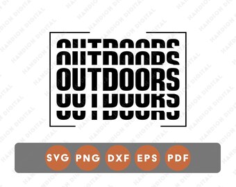 SVG de tipografia para atividades ao ar livre, gráficos retrô para acampamento, arte Cricut DTF DTG
