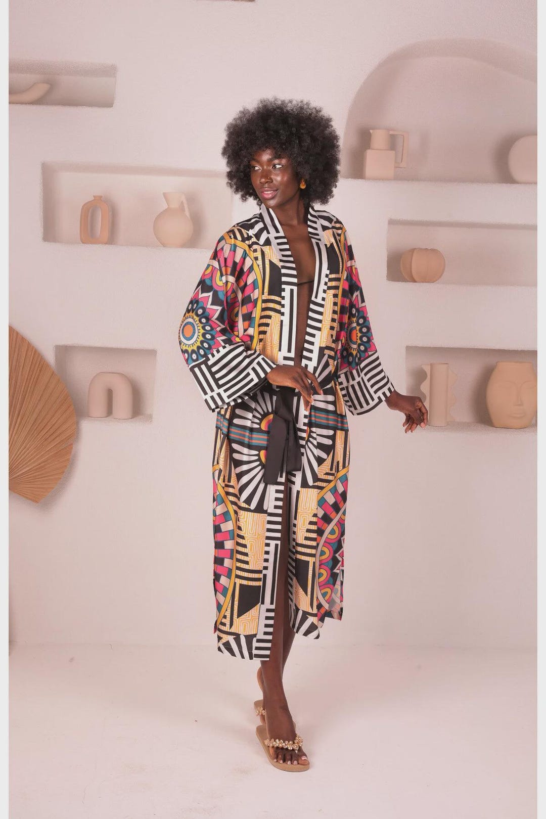 Woven Kimono Sun Robe, Dressing Gown, Wedding Robe, Bridesmaid Robe ...