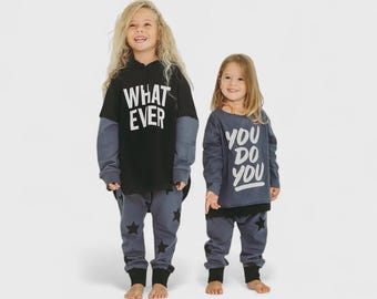 Kids Harem Pants, Star Print Joggers, Toddler Sweatpants, Unisex Streetwear Joggers