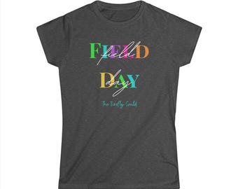 Field Day Tee | Colorful Retro Text, Pastel Athletic Graphic