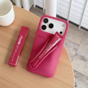Make-up lipgloss telefoonhoesje voor iPhone 17 Air 16 15 14 13 12 11 Pro Max Plus siliconen hoes