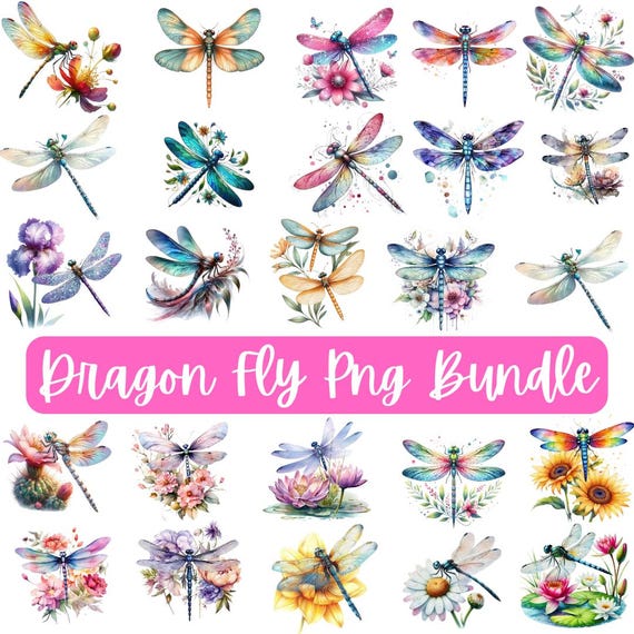 Dragonfly Pack, Digital Download, PNG
