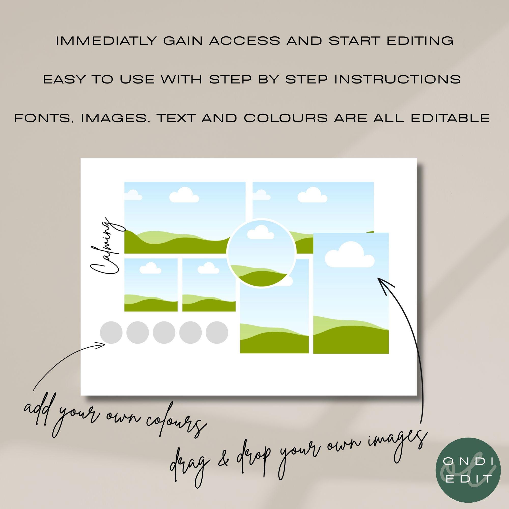 Editable Canva Mood Board Templates | Interior Design Planning Tool ...