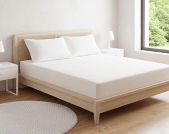 Luxury 600 Thread Count Egyptian Cotton Fitted Sheet – 30cm Deep Pocket, Hotel Quality Bedding | UK Sizes