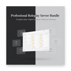 Professionellt rollspelsserverpaket | Komplett ESX Framework-installation | Organiserade digitala serverfiler | Klar att anpassa | Direkt nedladdning