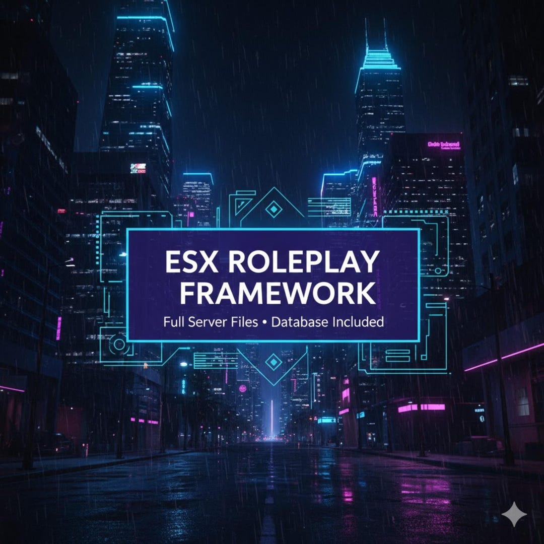ESX Roleplay Server Package – Complete 5GB Framework Build – Structured ...