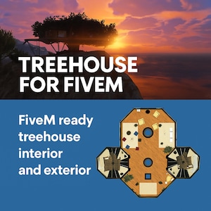 FiveM Treehouse MLO | Exclusive Luxury Tree House | Optimized RP Base with Ocean View | Advanced Collisions | Plug & Play