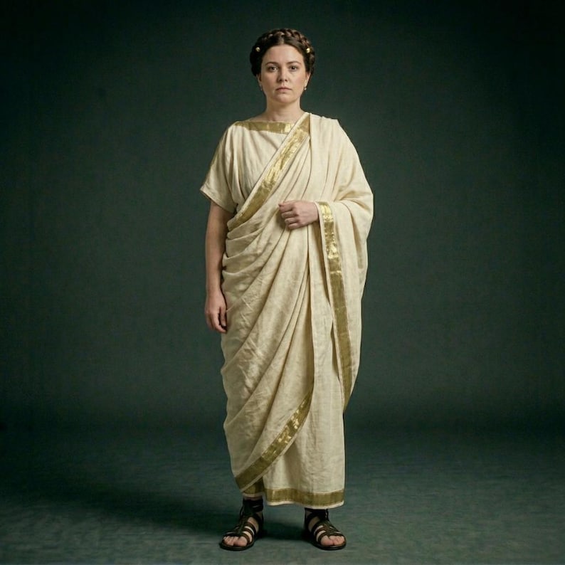 Roman Toga Costume , Ancient Roman Outfit , Unisex Tunic Dress - Etsy ...