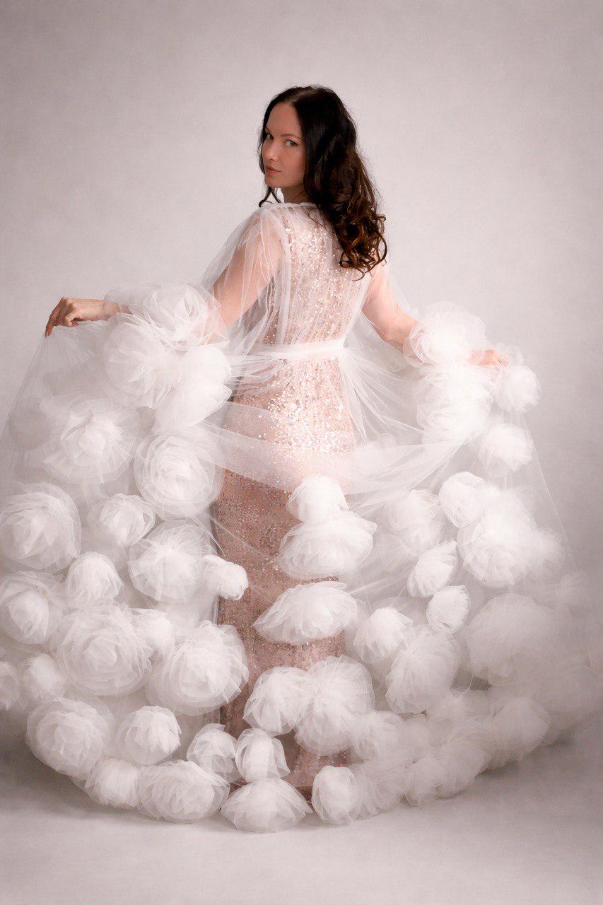 chinese dress ladies Josefa Sequin Lace Maxi Dress - White main image 0