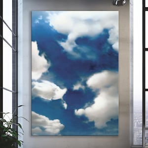 Gerhard Richter Exhibition Canvas Print - Clouds - Museum Artist - Large Art Print - Photography - Offset Lithograph