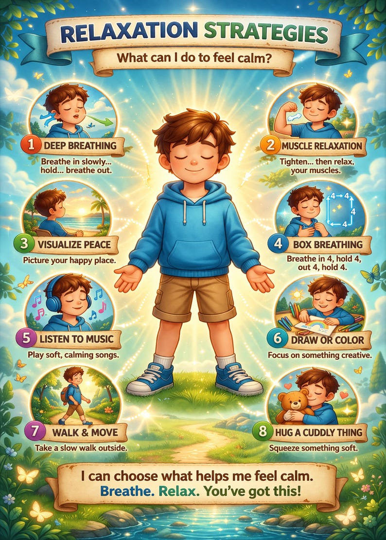 Emotion Regulation Posters for Kids | Anger Management, Calm Down ...