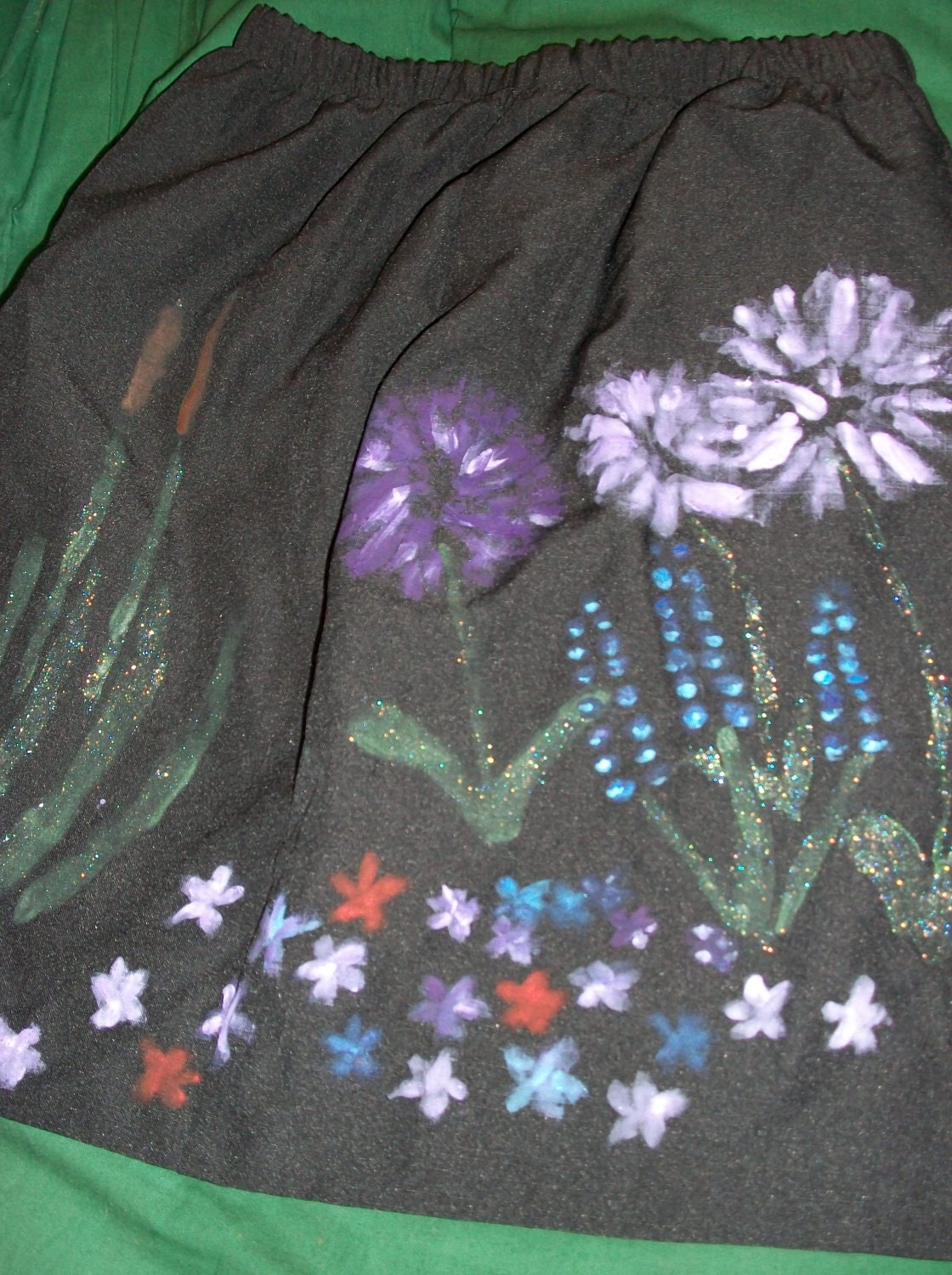 Handpainted Skirt Size 12 Etsy