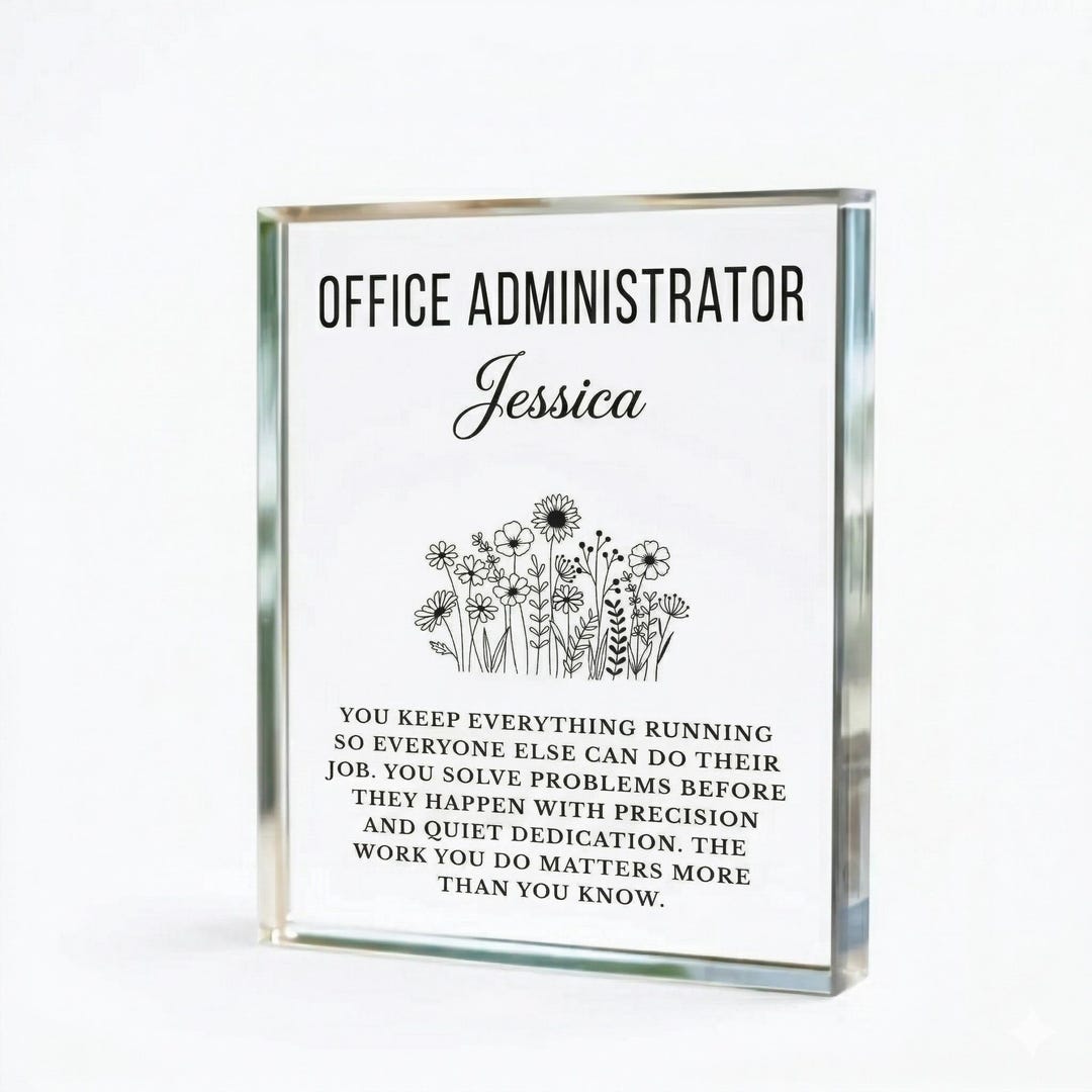 Administrator Appreciation Gift Personalized, Admin Thank You Gift ...