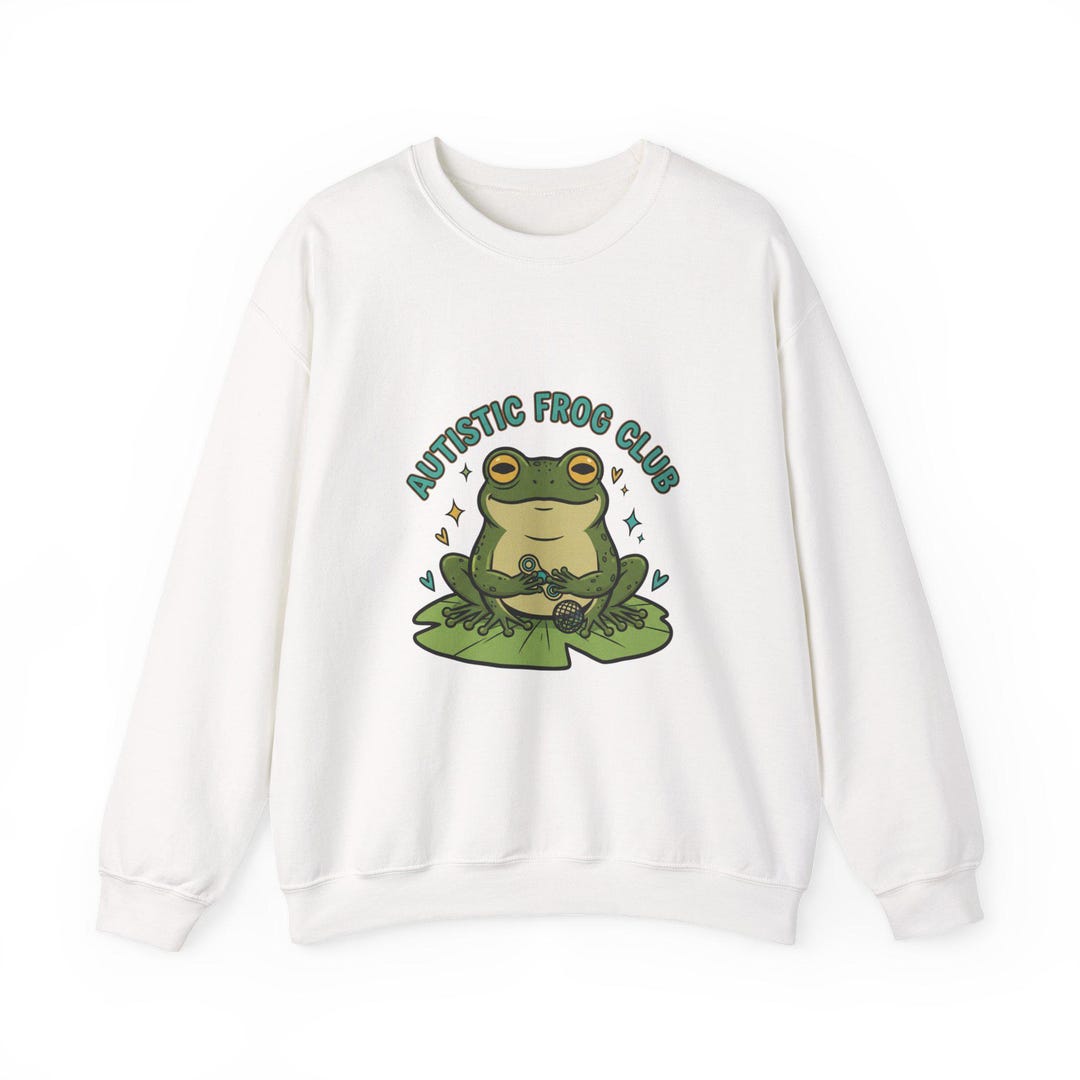 Autistic Frog Club Sweatshirt | Autism Meme, Neurodiversity Pride - Etsy