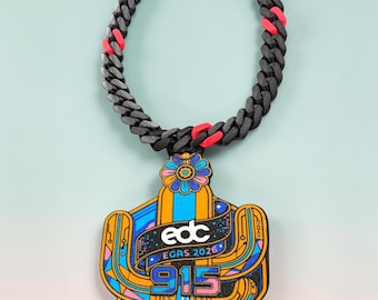 Inspired by EDC Las Vegas 2026 necklace & pendant Dance Rave Scene