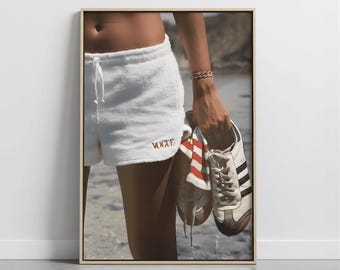 Retro Vogue Poster, Trendy Fashion Print, Old Money Aesthetic Art Luxury Designer Wall Decor, Minimalist Chic 70s Style Printable Wall Art