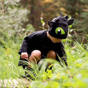 Toothless the Dragon Wings Costume and Hat | Baby Toddler Kids Adults | How to Train Your Dragon |Halloween Birthday