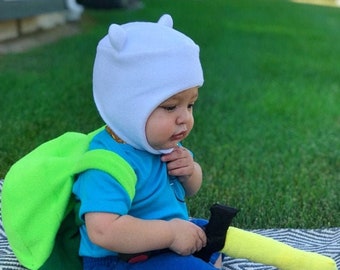 Finn Hat Adventure Time geïnspireerde hoed voor baby, peuter, kind, pasgeboren, kinderen, baby's | Finn de menselijke hoed