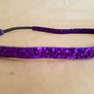 Non-Slip 3/8 Glitter Headbands Sparkly Elastic Velvet Free Shipping in US image 6