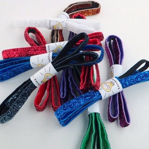 Non-Slip 3/8 Glitter Headbands Sparkly Elastic Velvet Free Shipping in US image 5