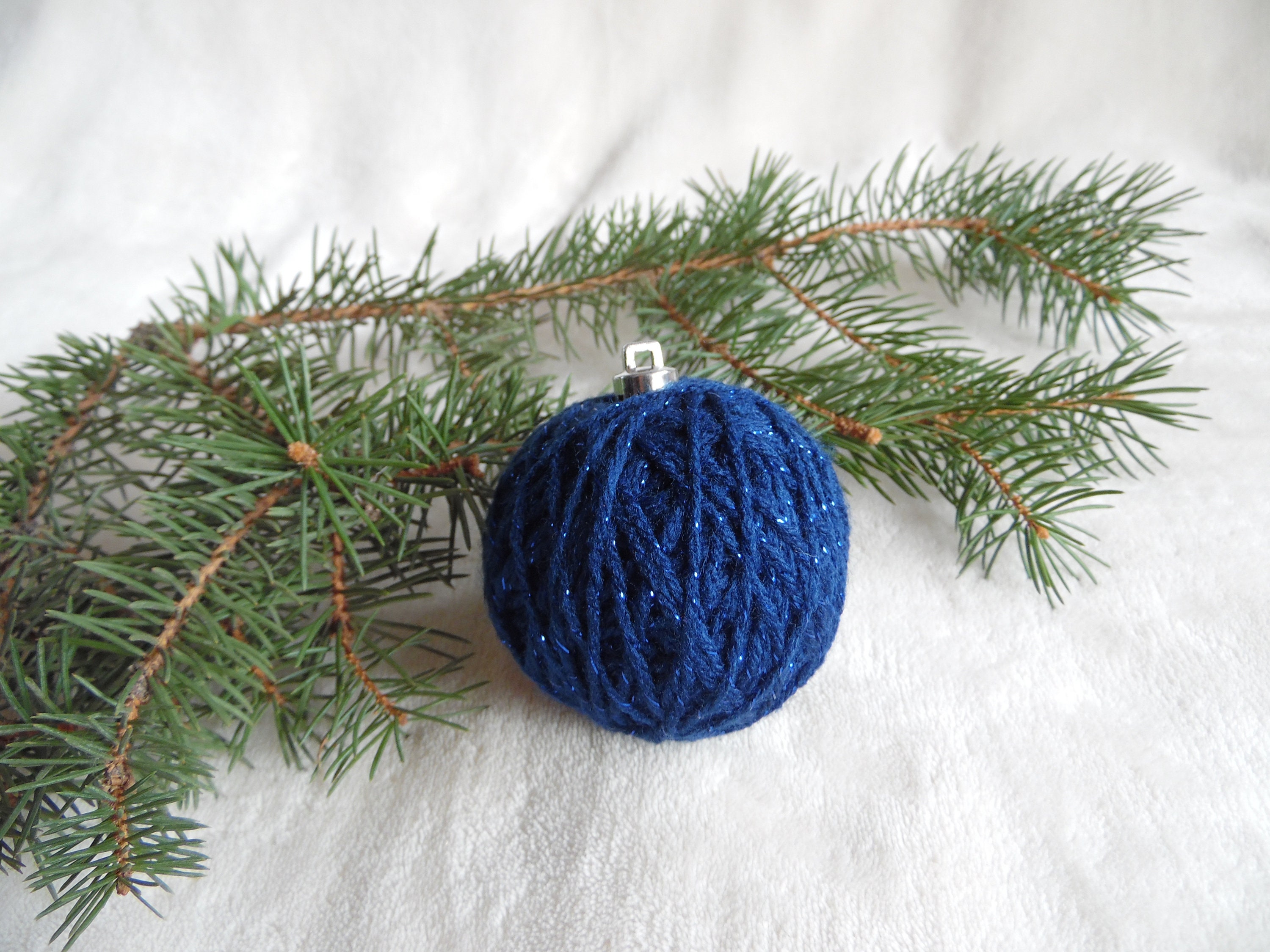 Blues Knitting Yarn Ball Christmas Tree Ornament Xmas Gift Etsy Ireland