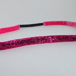 Non-Slip 3/8 Glitter Headbands Sparkly Elastic Velvet Free Shipping in US image 3