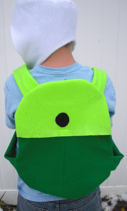 Adventure Time Backpack Finn or Fionna fully lined and custom-made in fleece 