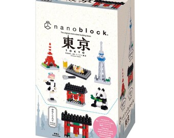 Japanese Scene DIY Nano Building Blocks Kit - Mininano Tokyo (Set of 6)