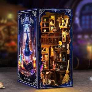 Miniature Book Nook DIY Kit, Alchemist's Workshop (Magic Potion House)