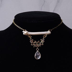 Benhalsband | Benchoker | Benhänge | Gotiskt naturligt halsband | Handgjorda statementsmycken | Oddity-smycken