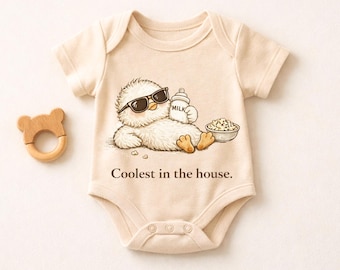 Coolste im Haus Baby Body, lustige Baby Tier Body, süßes Küken Baby Outfit, Baby-Dusche-Geschenk, Neugeborenen Geschenk, Säugling Bodysuit