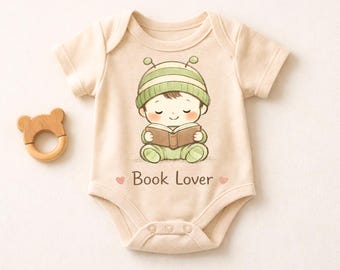 Buch Liebhaber Baby Body, kleiner Bücherwurm Body, lesen Baby Outfit, süßes Bücherwurm Geschenk, Baby-Dusche-Geschenk für Buchliebhaber