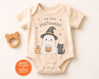 My First Halloween Baby Onesie®, Ghost Baby Outfit, Halloween Baby Bodysuit, Baby Clothes, Baby Halloween Clothes, Baby Shower Gift