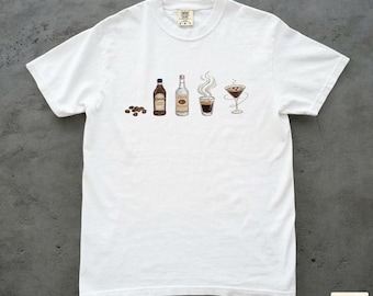 Espresso Martini Tee, Comfort Colors Cocktail Shirt, Summer Tee Shirt, Fun Party Shirt