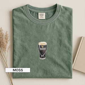 Guinness Beer Shirt, Comfort Colors Beer Shirt, Summer Tee Shirt, Vintage Retro Style, Fun St Patricks Party Shirt image 7