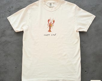 Cape Cod Comfort Colors T-shirt, East Coast Seafood, Lobster Lover Gift, New England Tee, Summer Shirt, Nantucket, Martha's Vineyard