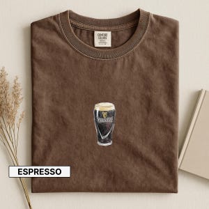 Guinness Beer Shirt, Comfort Colors Beer Shirt, Summer Tee Shirt, Vintage Retro Style, Fun St Patricks Party Shirt image 10