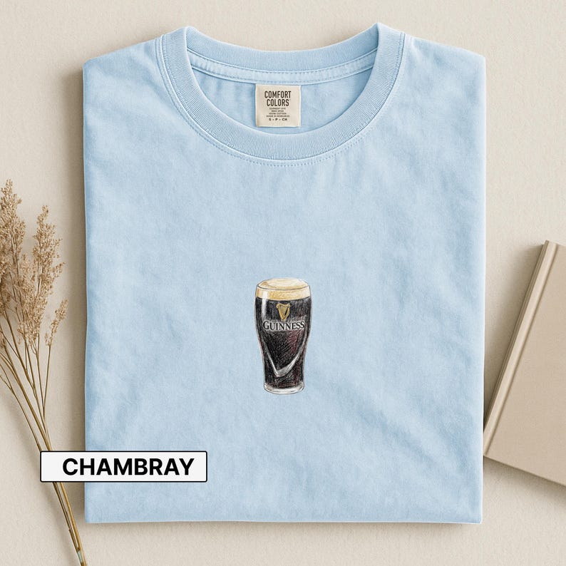 Guinness Beer Shirt, Comfort Colors Beer Shirt, Summer Tee Shirt, Vintage Retro Style, Fun St Patricks Party Shirt image 13