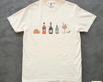 Aperol Spritz Tee, Comfort Colors Cocktail Shirt, Summer Tee Shirt, Fun Party Shirt
