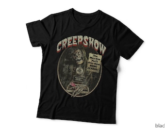 Creepshow T-Shirt, Retro Horror Movie Poster, Halloween Skeleton Fan