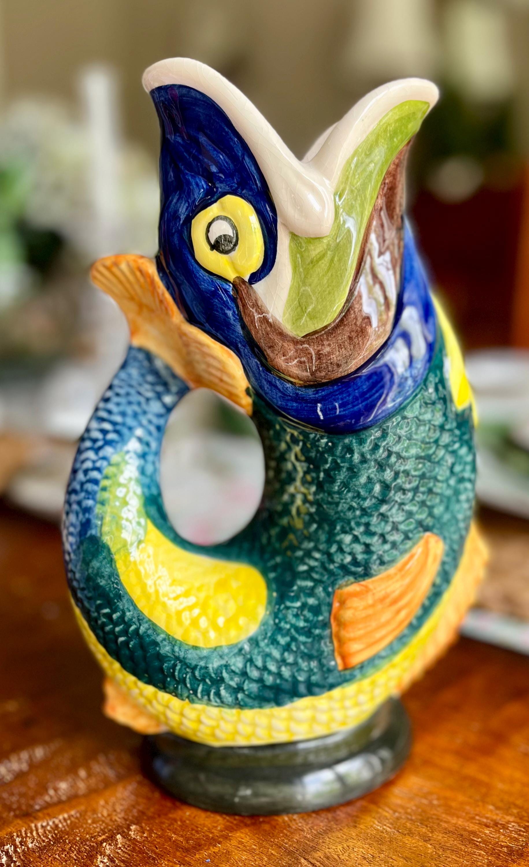Fish Gluggle Jug - Etsy