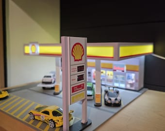 Diorama Diorama 1/64 car garage, Hot Wheel
