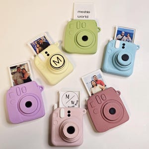 Polaroid, Instax keychain with photo slot, clicker, fidget, personalization