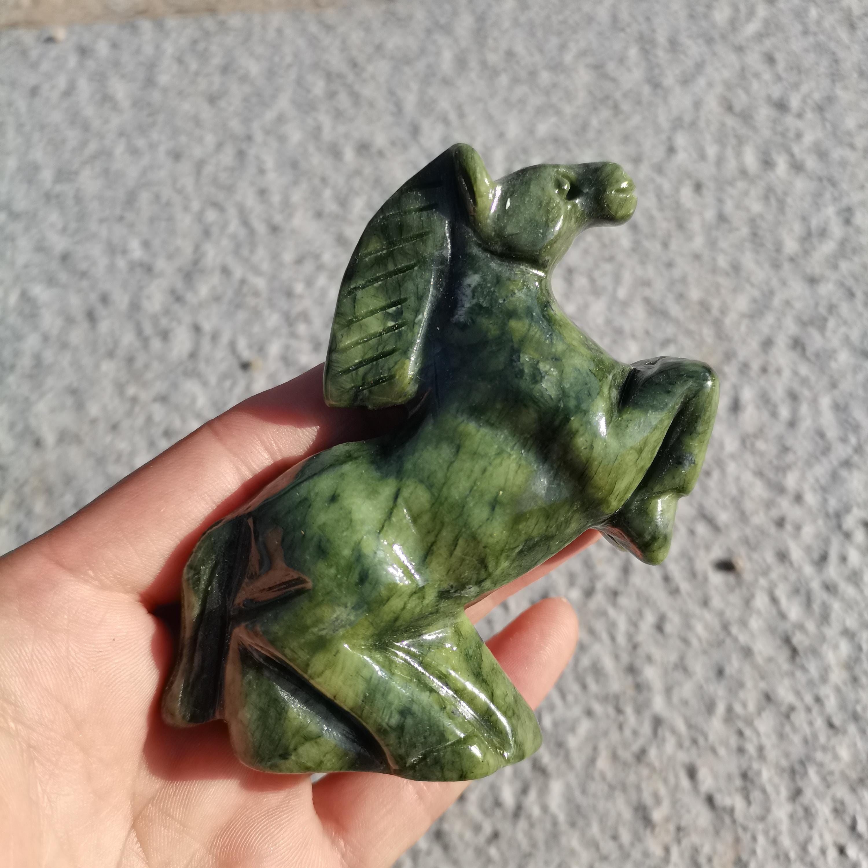 翡翠の馬像 - Etsy 日本