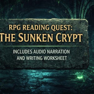 Fantasy Dungeon RPG Quest: Gamified ELA & ESL Reading Comprehension with Audio