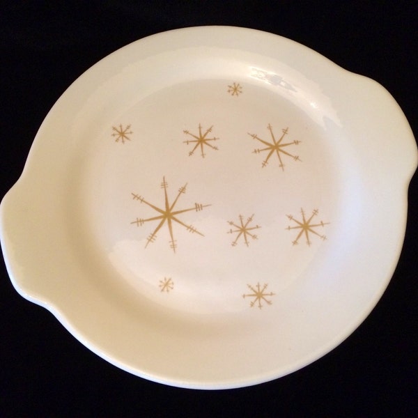 Star Glow Mid Century Modern Serving Platter Plate by Royal China c1950s