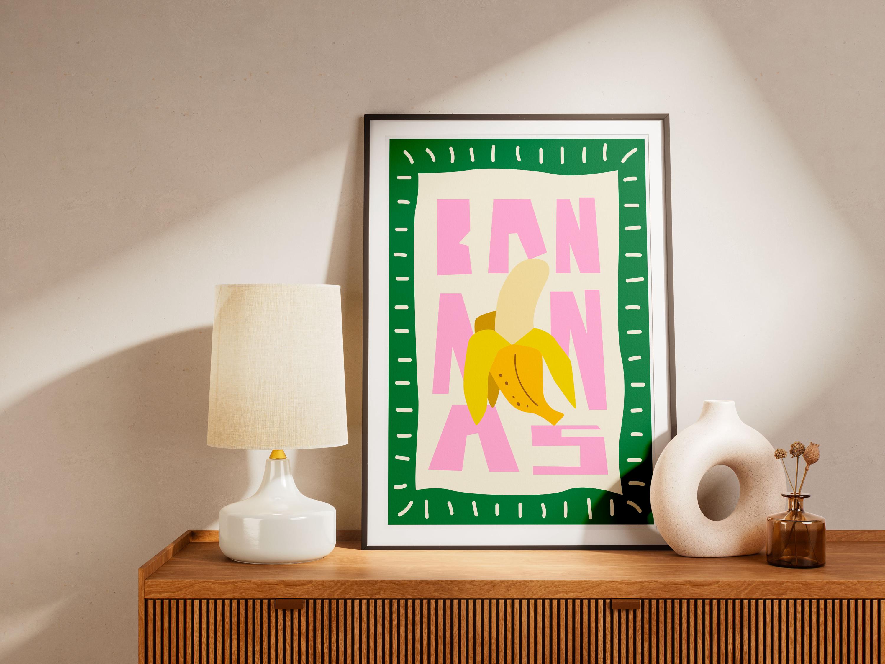 Tableau Sur Toile Ikon Canvas – Pop Art Fille Ville – Bleu Et Rose – Encadré