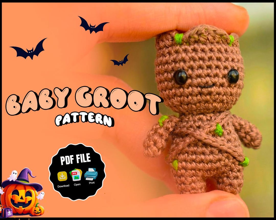 Policy Tree Guide.pdf Baby Groot Crochet Pattern PDF | Mini Amigurumi Tree Tutorial | Tiny ...