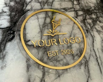 Letrero comercial personalizado / Logotipo cortado con láser / Letrero con letras en relieve / Arte mural moderno / Arte de recepción personalizado / Letrero para consultorio dental / Arte mural